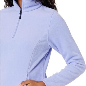 NWT Amazon Essentials Bright Blue Women's Fitted Fleece Zip-up XS